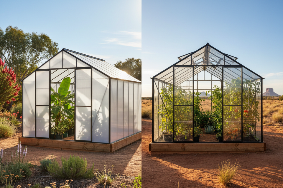 How to Choose Between a Polycarbonate Greenhouse and a Glass Greenhouse for Australian Climates