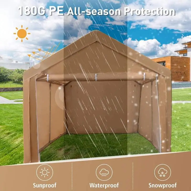 PE Coated Waterproof Windproof Abrasion-Resistant Heat-Insulation Outdoor Parking Tent - Poly Sunshine Outdoors