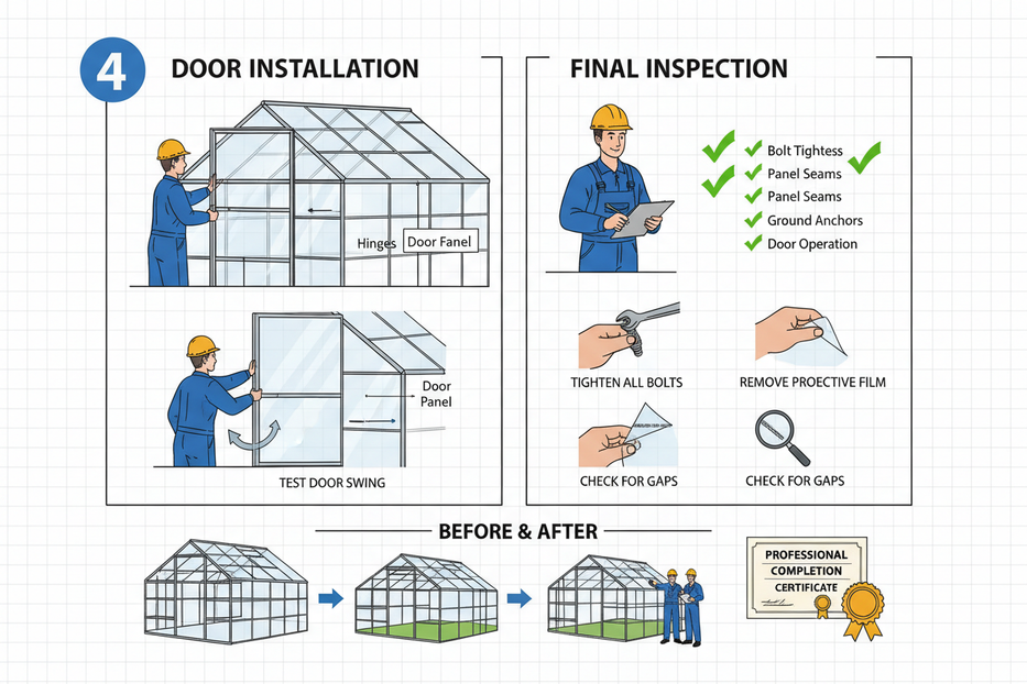 安装步骤4 - 门安装与质量检验