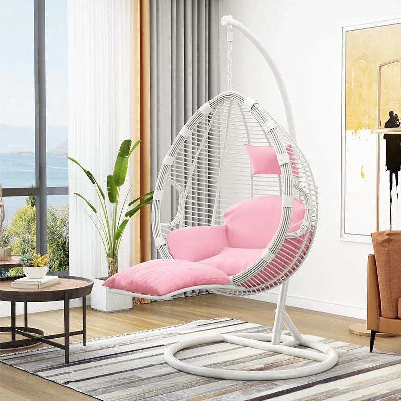 Hanging Basket Chair - Rattan Swing Seat for Indoor & Outdoor - Poly Sunshine Outdoors