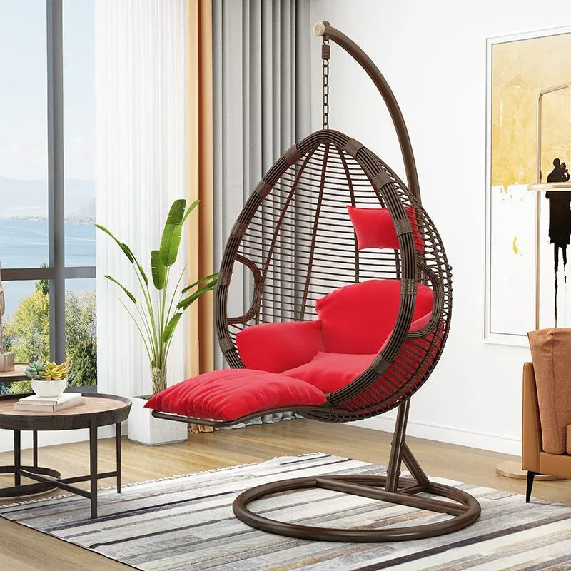 Hanging Basket Chair - Rattan Swing Seat for Indoor & Outdoor - Poly Sunshine Outdoors