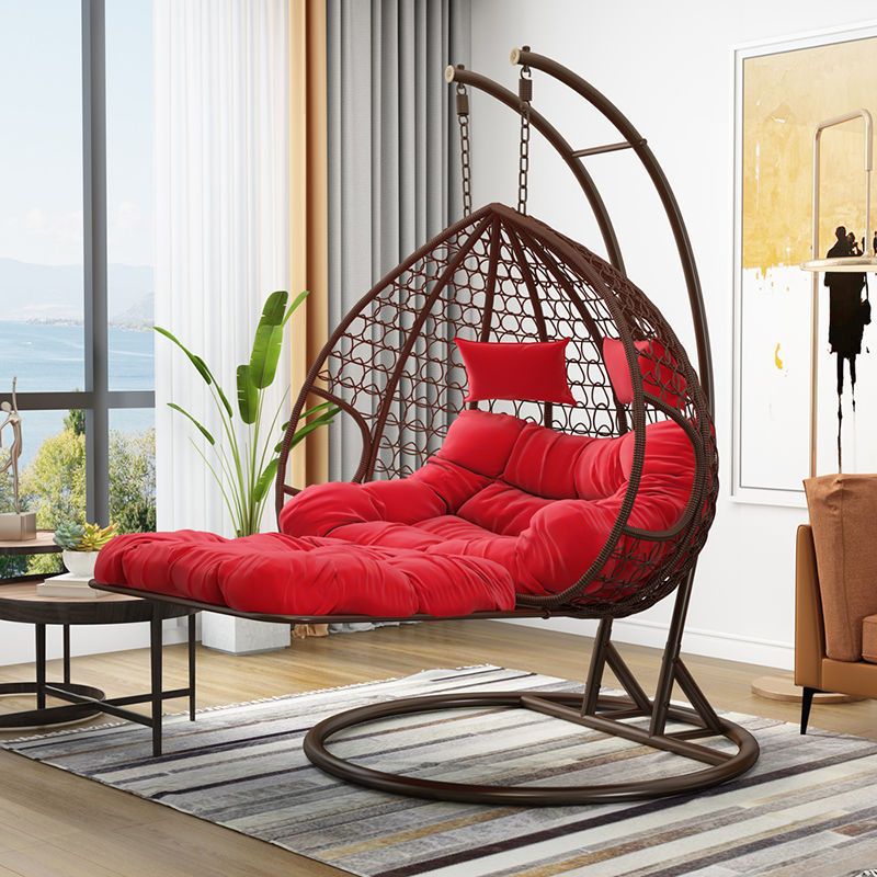 Hanging basket rattan chair cradle chair hanging chair hammock lazy indoor swing balcony home bird nest net red bird nest rocking chair - Poly Sunshine Outdoors