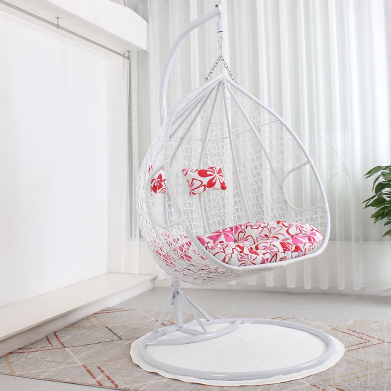 Hanging basket rattan chair cradle chair hanging chair hammock lazy indoor swing balcony home bird nest net red bird nest rocking chair - Poly Sunshine Outdoors