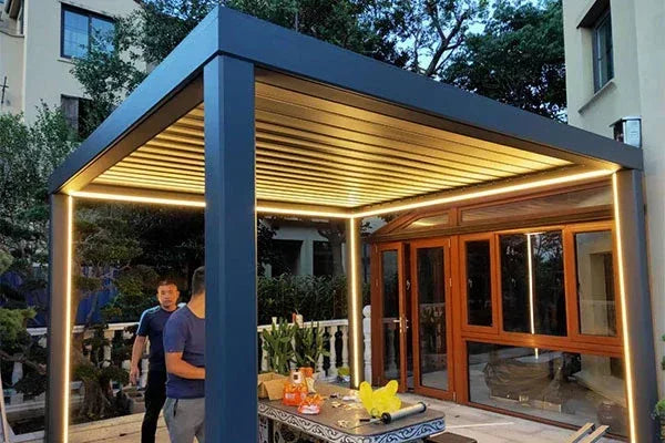 Aluminium Automatic Louvered Pergola - Poly Sunshine Outdoors
