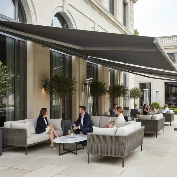 Electric Retractable Awning - Motorized Outdoor Shade | Poly Sunshine Outdoors - Poly Sunshine Outdoors