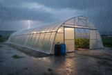 Polytunnel All-Season Performance - Weather resistance demonstration