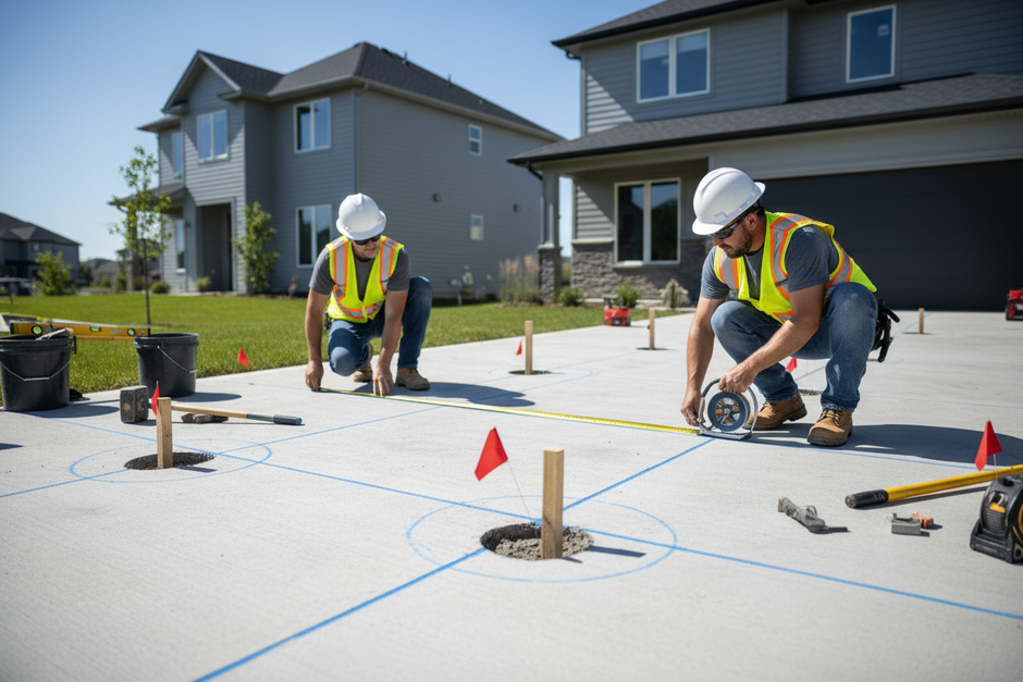 Step 1: Site Survey & Foundation Marking