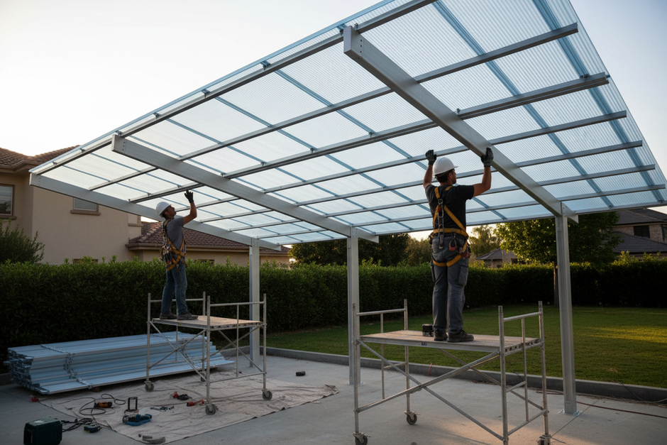 Step 4: Roof Panel Installation & Sealing