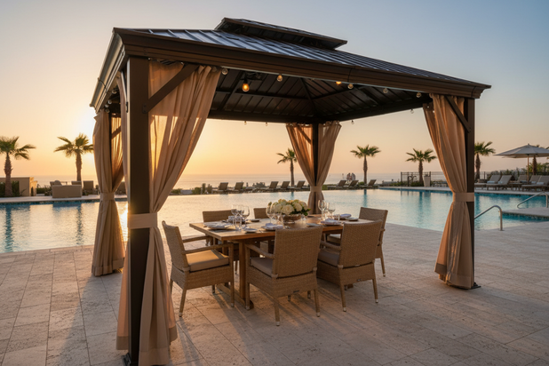 Luxury Poolside Setting